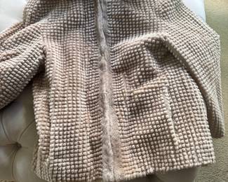 women's faux fur jacket - size M