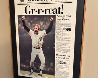 Tigers "Gr-R-Reat" print - framed