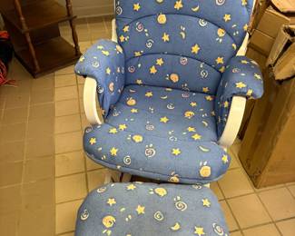 Glider Rocker with ottoman