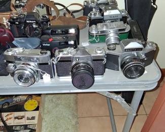 20 or so vintage cameras.