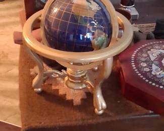 World Globe Gemstone globe