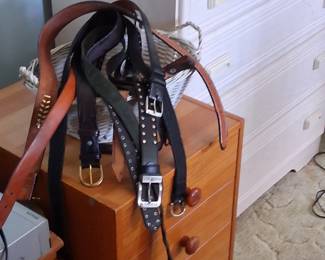 designer leather belts