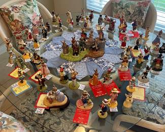 Royal Doulton Bunnykin figurines - some signed by Michael Doulton - some with original certificates