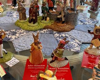 Royal Doulton Bunnykin figurines - some signed by Michael Doulton - some with original certificates