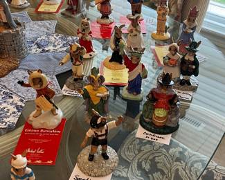 Royal Doulton Bunnykin figurines - some signed by Michael Doulton - some with original certificates