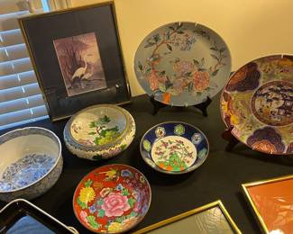 Asian bowls and plates