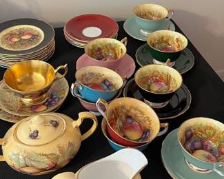 Ainsley Orchard Gold tea set