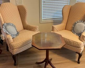 Pair of pink blush chairs