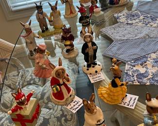 Royal Doulton Bunnykin figurines - some signed by Michael Doulton - some with original certificates