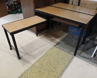 We have TWO of these "nesting Desks"! The extension rolls underneath to save space when not in use! Only 125.00!