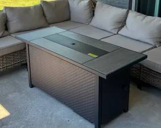 Ovios Sectional Sofa And Propane Firepit