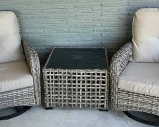 Pair Of Patio Rocking Chairs