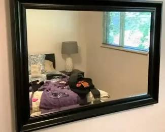 Wood framed accent mirror
