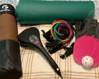 exercise equipment, massager and pickle ball