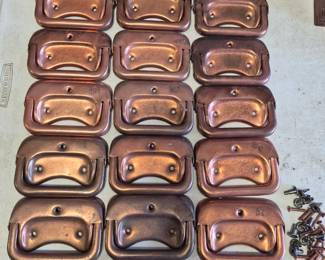NIB Copper handles from the 40s 50s