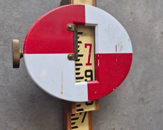 Vintage surveyor stick