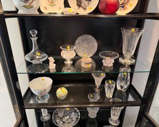 Bacarrat, Lalique, Herend, etc