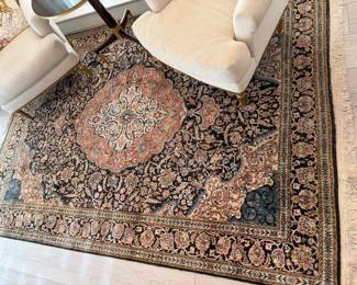Handmade Indo - Persian carpet 6' 3" x 8' 9"