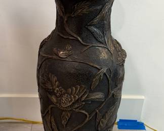 22" tall bronze pot