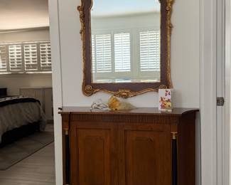 Baker cabinet & mirror