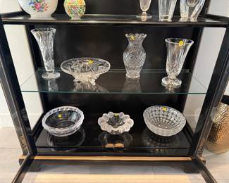 Bacarrat, Lalique, Herend, etc