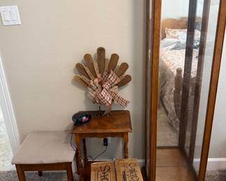 Vintage Tall Display Cabinet