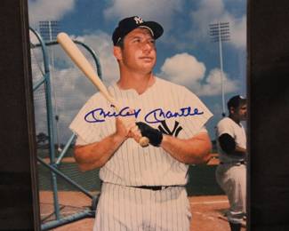 Mickey Mantle Autograph With COA
