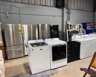 STAINLESS REFIGERATOR, WASHER DRYER SETS