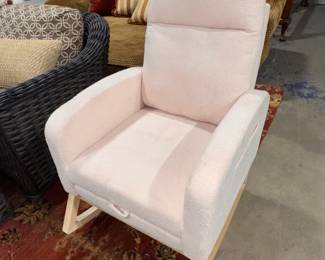 UPHOLSTERED ROCKING CHAIR