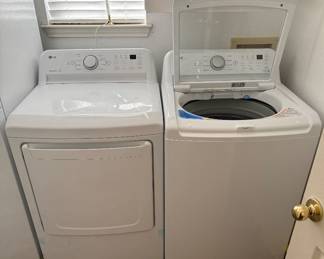 LG washer and dryer