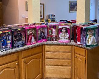 NRFB Collector Barbies, holiday Barbies, Cher, bob mackie