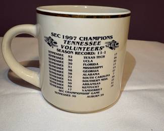 Tennessee Volunteers 1997 SEC Champions Commemorative Mug
