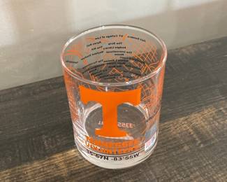 University of Tennessee Volunteers Whiskey Glass