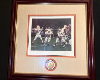 Signed "In Command" Print by Jerry M. Sellars - University of Tennessee Football