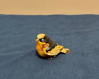 Enamel and Crystal Bird Trinket Box