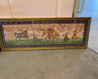 Indian Miniature Painting of a Royal Procession