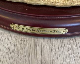 Thomas Kinkade "Glory To The Newborn King" Illuminated Nativity Tabletop Tree