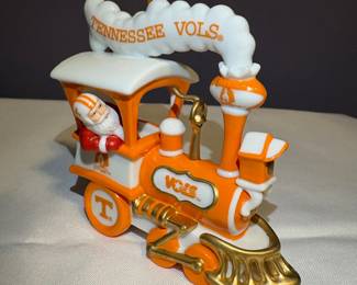 Danbury Mint "Holiday Express" 2003 Tennessee Volunteers Ceramic Train Ornament