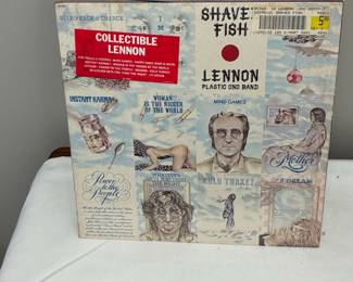 John Lennon Shaved Fish Vinyl Record Album - 1975 Capitol Records Pressing