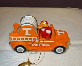 University of Tennessee Volunteers Festive Firetruck Christmas Ornament 2019