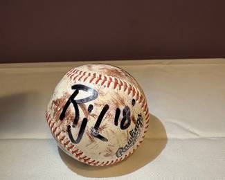 Autographed Rawlings Baseball - R.J. / 18