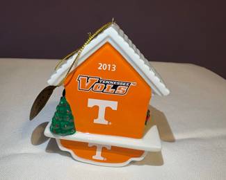 Danbury Mint University of Tennessee Vols 2013 Santa Cuckoo Clock Ornament