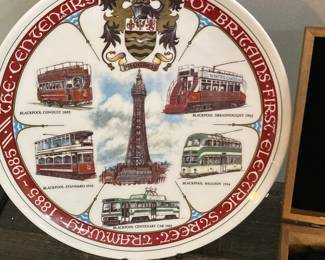 Blackpool Tramway Centenary Commemorative Plate