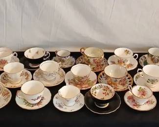 Collectable Bone China Tea Cups And Saucers