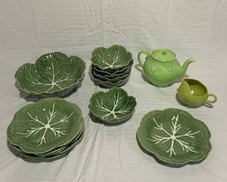 Thorens Teapot Cabbage Plates Bowls