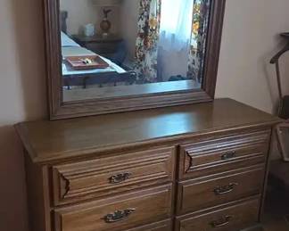 Charter Oak Dresser With Mirror