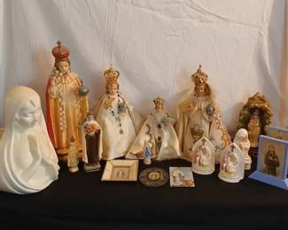 Vintage Religious Chalkware Figurines