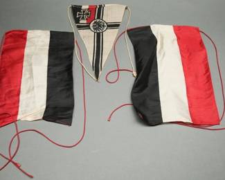 German Imperial Naval Bunting with Pennant Set