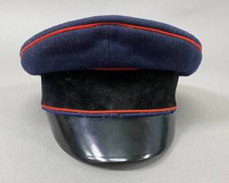 German Reichsbahn Railway Blue Visor Cap