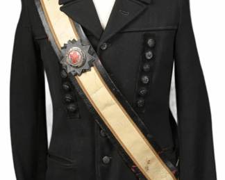 German Mining Official's Uniform Jacket and Sash